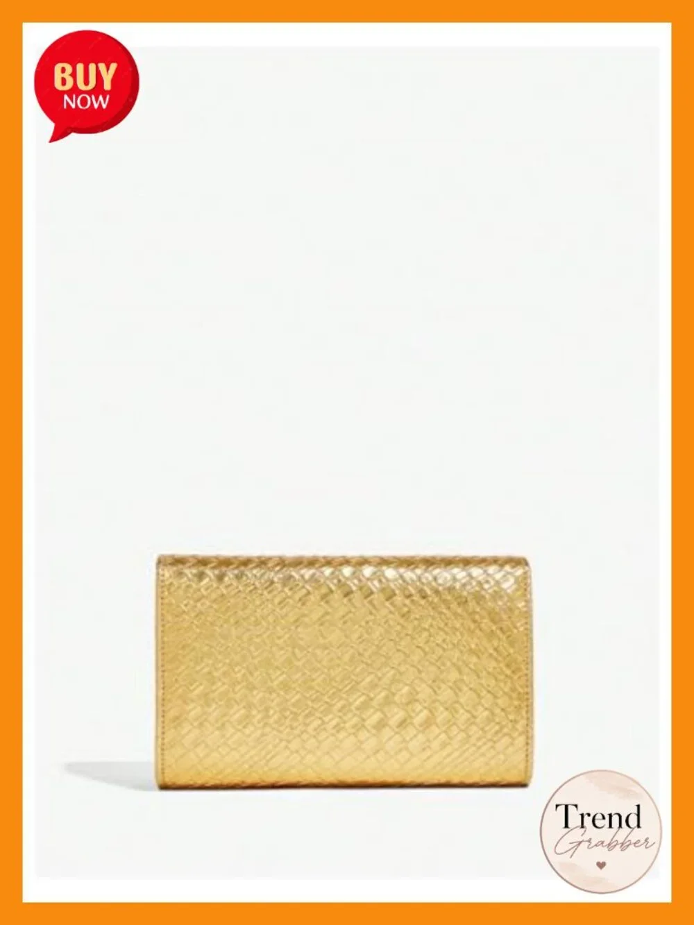 PU Leather Evening Clutch Purse with Chain Metal Decoration Shoulder Bag